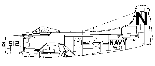 Skyraider Line Drawing